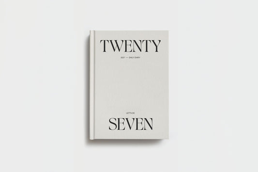 Lettuce 2027 Daily Diary - Minimal Typographic Flywheel Stationery Tasmania