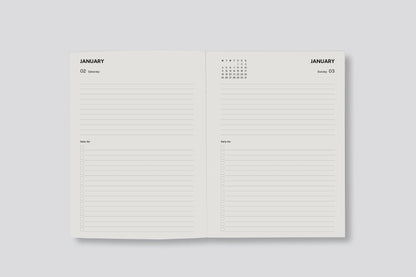 Lettuce 2027 Daily Diary - Minimal Typographic Flywheel Stationery Tasmania