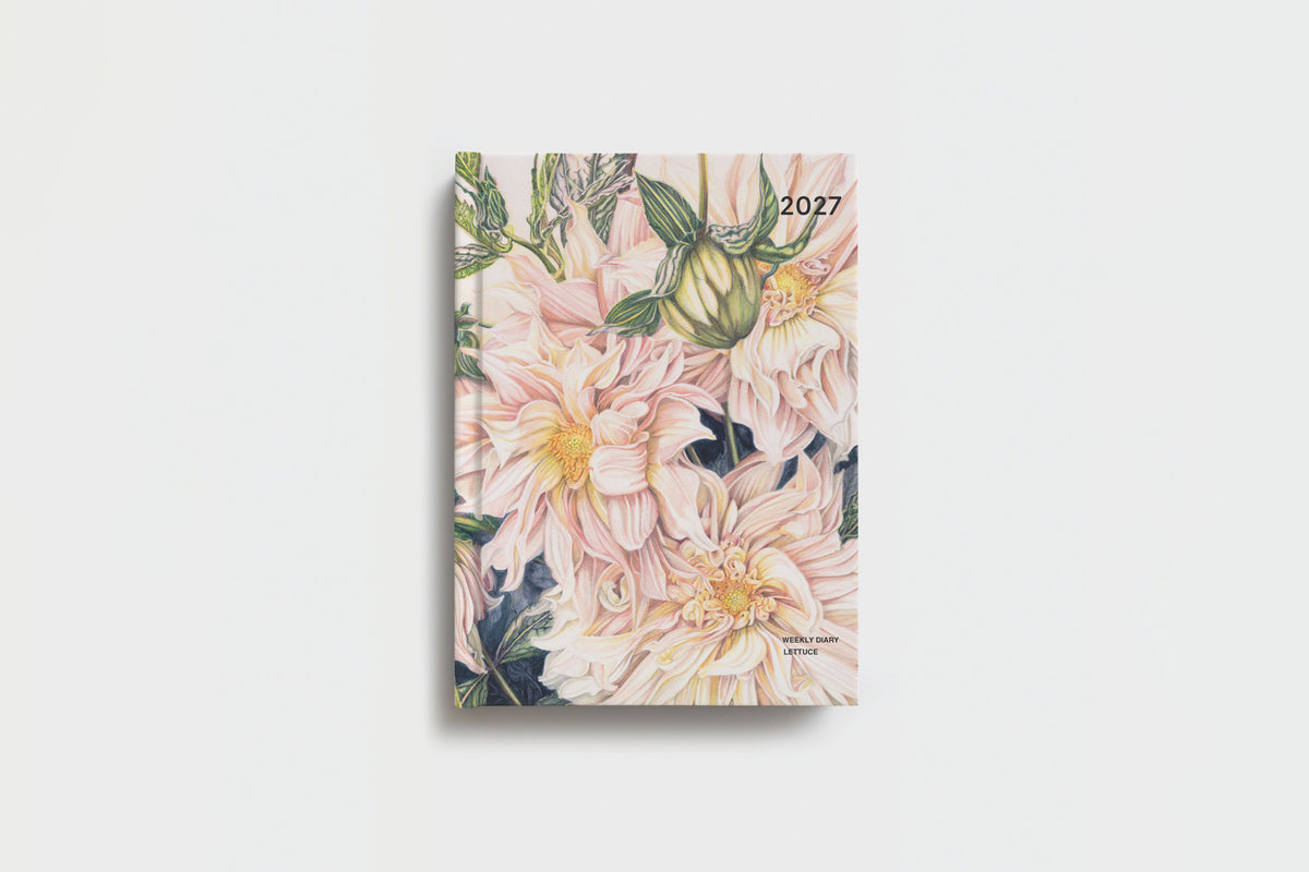 Lettuce 2027 Weekly Diary - Golden Flywheel Stationery Tasmania
