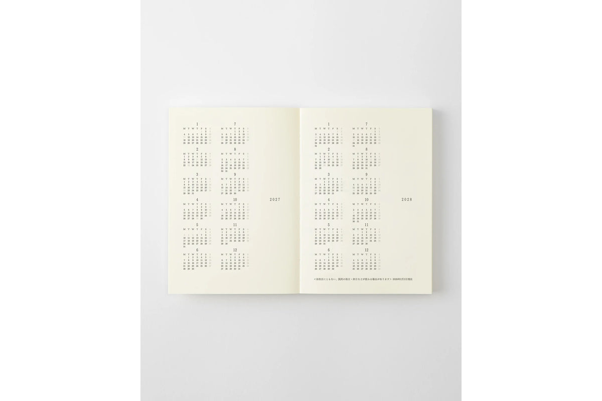 MD 2027 Notebook Diary - A6