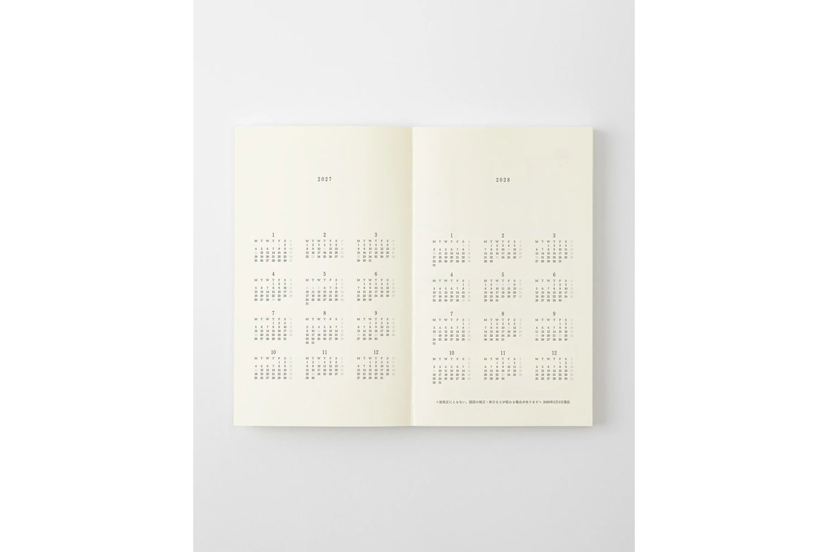 MD 2027 Notebook Diary - B6 Slim
