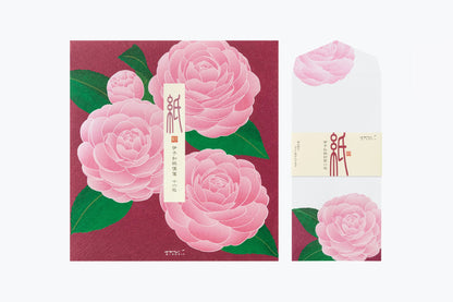 Kami Letter & Envelope Set - Camellia General Flywheel Stationery Tasmania
