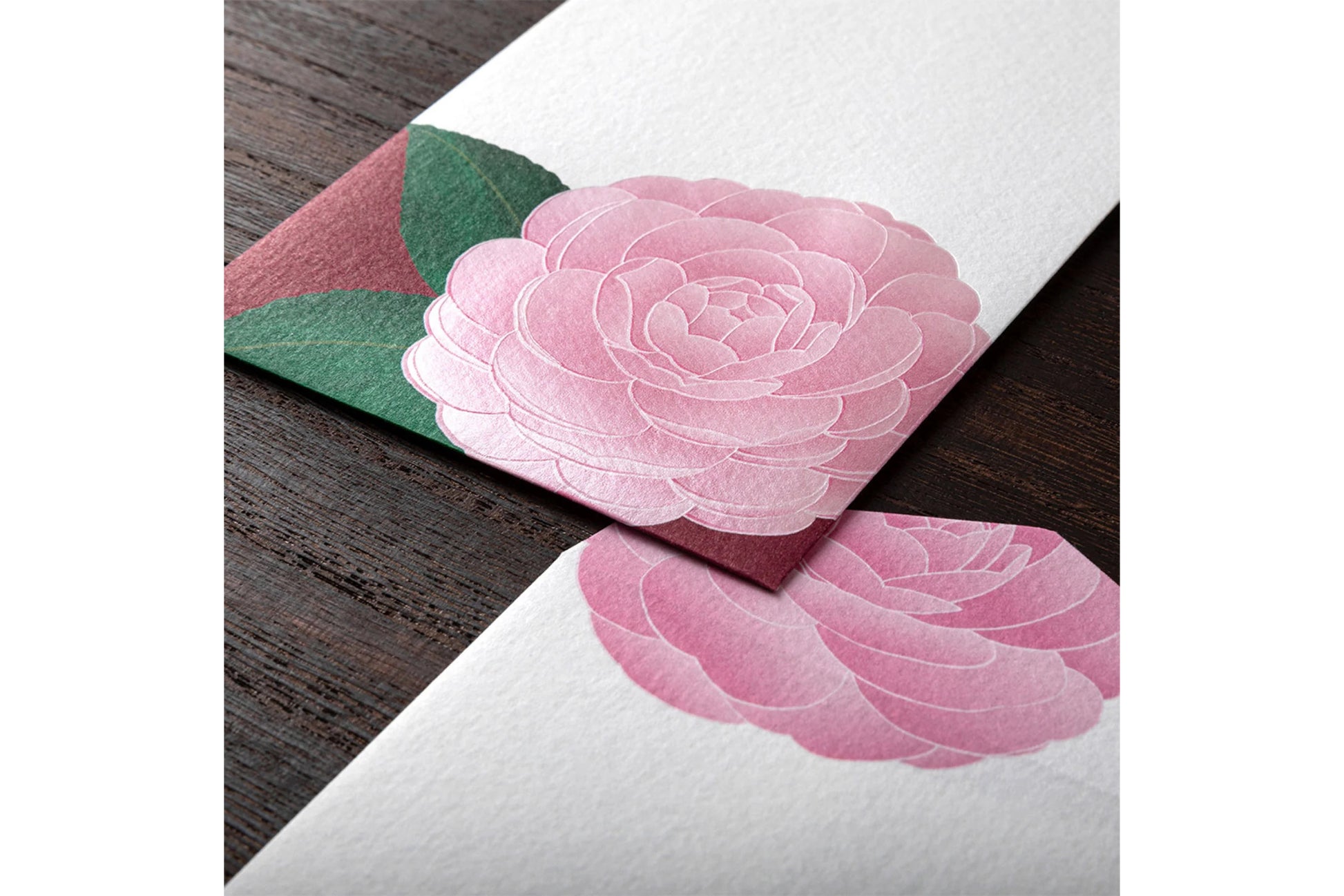 Kami Letter & Envelope Set - Camellia General Flywheel Stationery Tasmania