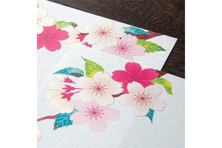 Kami Letter & Envelope Set - Cherry Blossom General Flywheel Stationery Tasmania