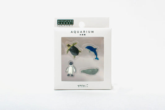 Midori Mini Magnets 4 Piece - Aquarium | Flywheel | Stationery | Tasmania