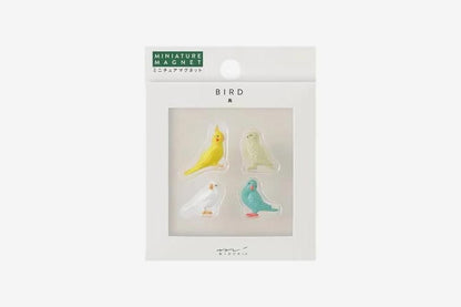 Midori Mini Magnets 4 Piece - Bird | Flywheel | Stationery | Tasmania