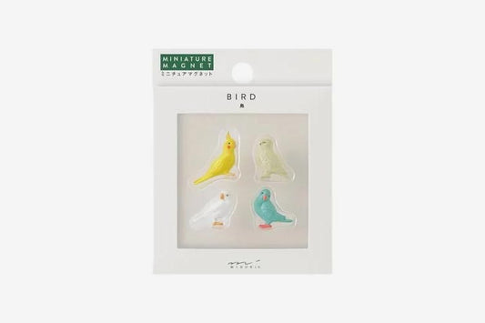 Midori Mini Magnets 4 Piece - Bird | Flywheel | Stationery | Tasmania