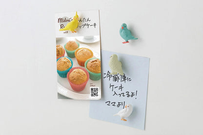 Midori Mini Magnets 4 Piece - Bird | Flywheel | Stationery | Tasmania