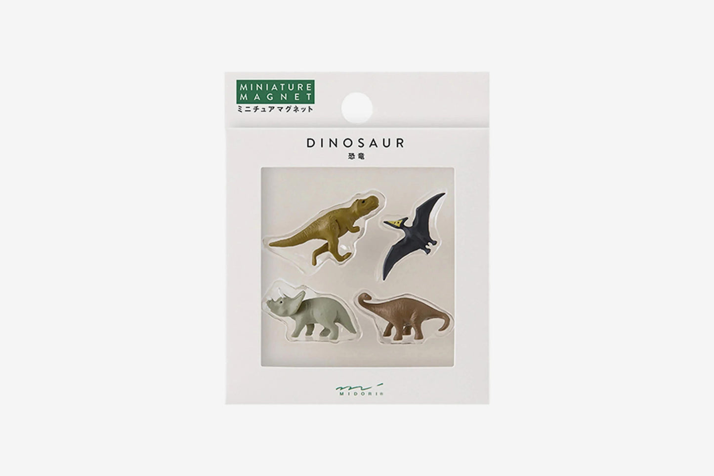 Midori Mini Magnets 4 Piece - Dinosaur | Flywheel | Stationery | Tasmania