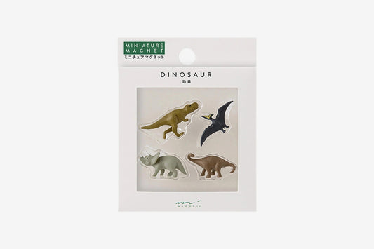 Midori Mini Magnets 4 Piece - Dinosaur | Flywheel | Stationery | Tasmania