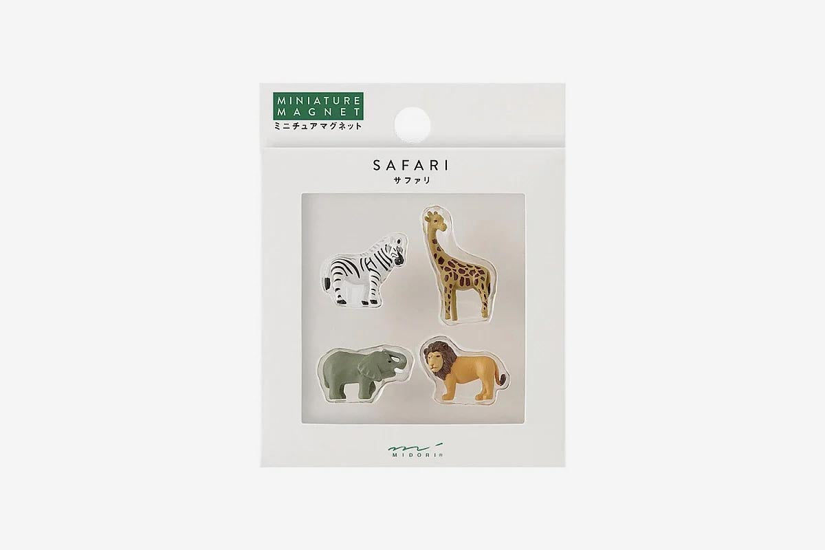 Midori Mini Magnets 4 Piece - Safari | Flywheel | Stationery | Tasmania