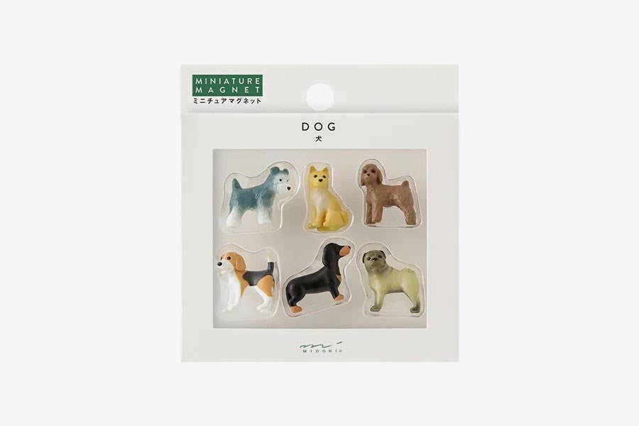Midori Mini Magnets 6 Piece - Dog | Flywheel | Stationery | Tasmania