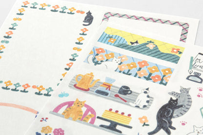 Midori Yuru Log Stickers - Cats | Flywheel | Stationery | Tasmania
