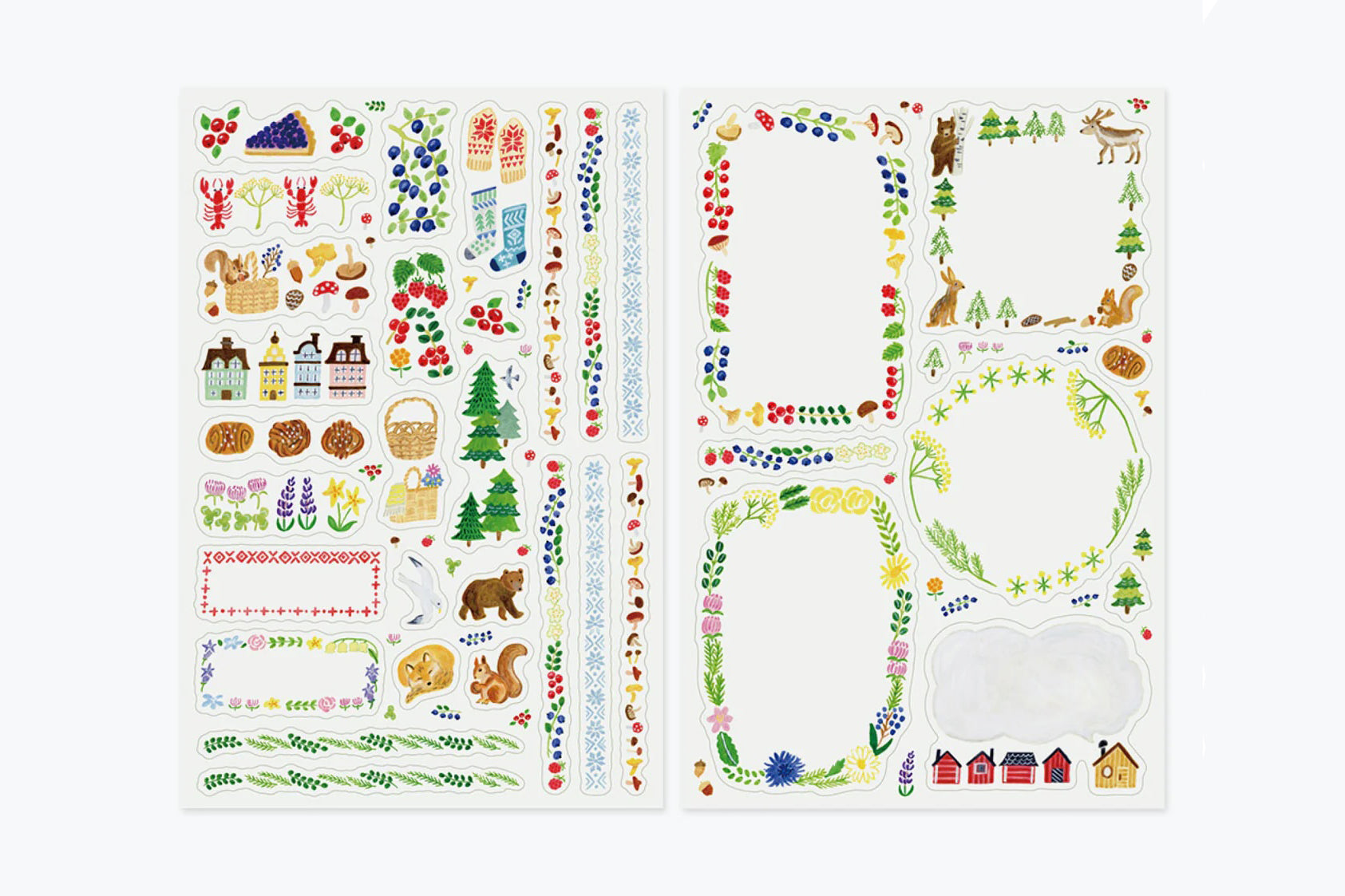 Midori Yuru Log Stickers - Scandi | Flywheel | Stationery | Tasmania