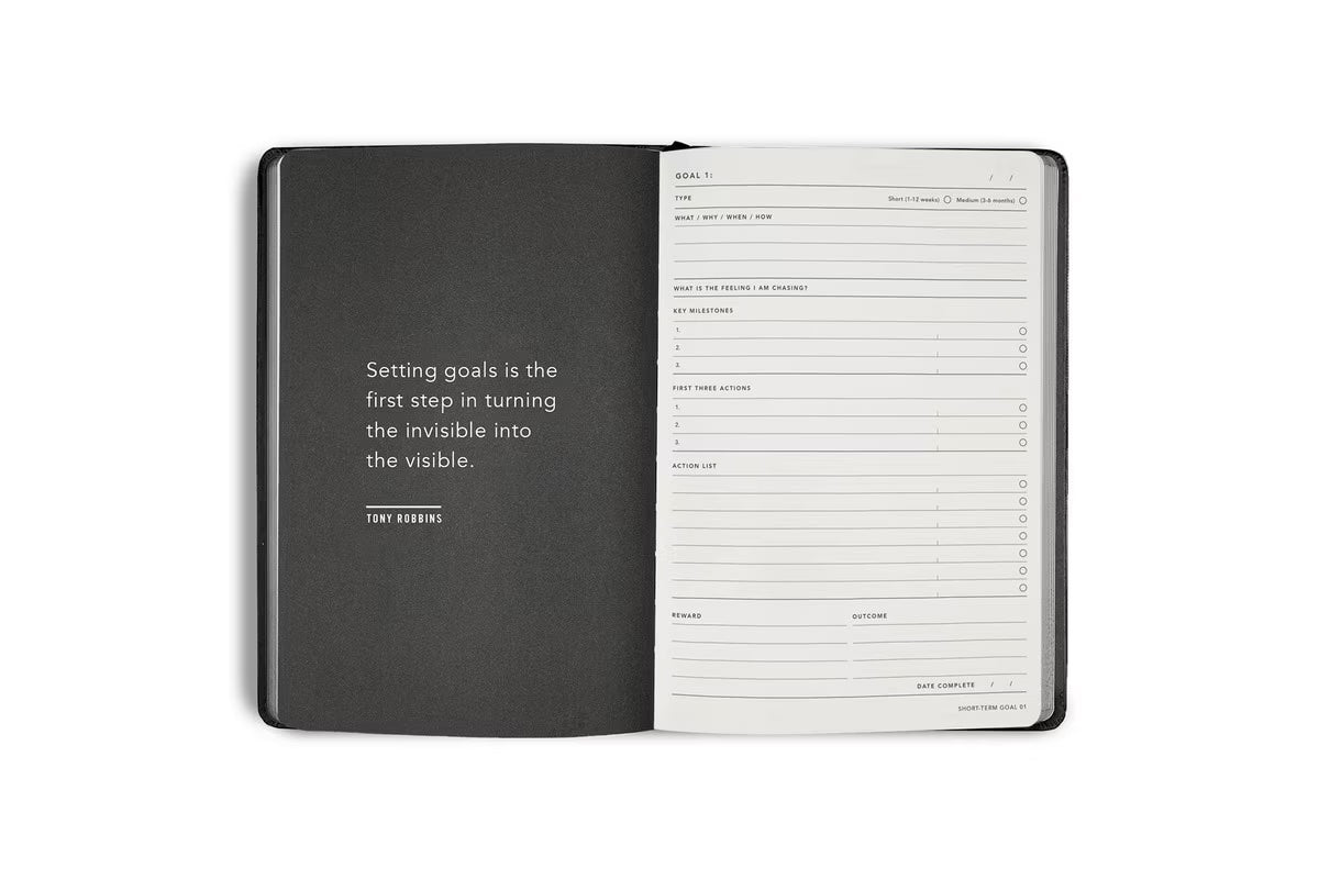 MiGoals 2026 A5 Weekly Diary - Black | Flywheel | Stationery | Tasmania