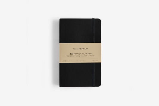 myPAPERCLIP 2027 Planner - Daily Black Diary Flywheel Stationery Tasmania
