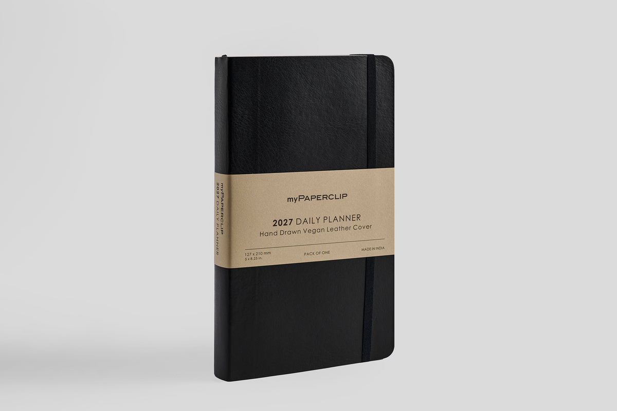 myPAPERCLIP 2027 Planner - Daily Black Diary Flywheel Stationery Tasmania