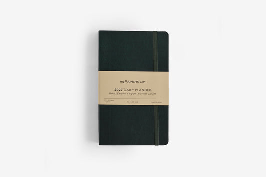 myPAPERCLIP 2027 Planner - Daily Green Diary Flywheel Stationery Tasmania