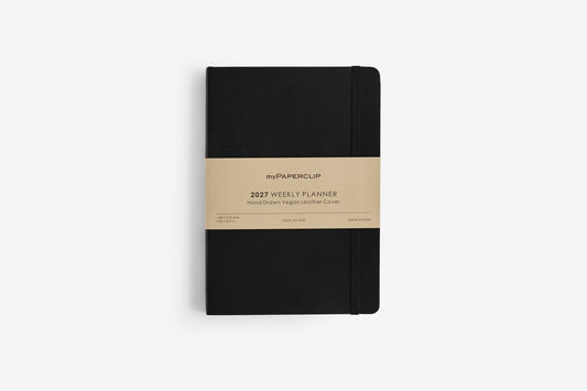 myPAPERCLIP 2027 Planner - Weekly Black Diary Flywheel Stationery Tasmania