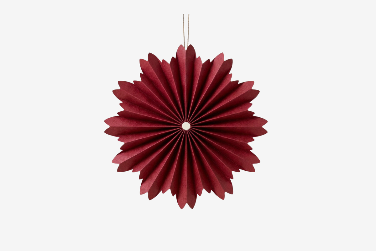 Nordic Rooms Hanging Star Ornament - Classic Red General Flywheel Stationery Tasmania