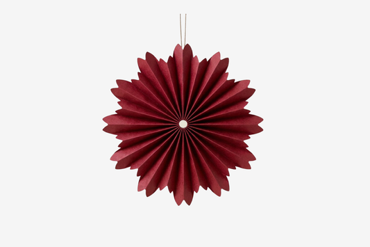 Nordic Rooms Hanging Star Ornament - Classic Red General Flywheel Stationery Tasmania