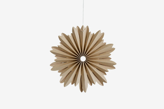 Nordic Rooms Hanging Star Ornament - Flaxseed | Flywheel | Stationery | Tasmania