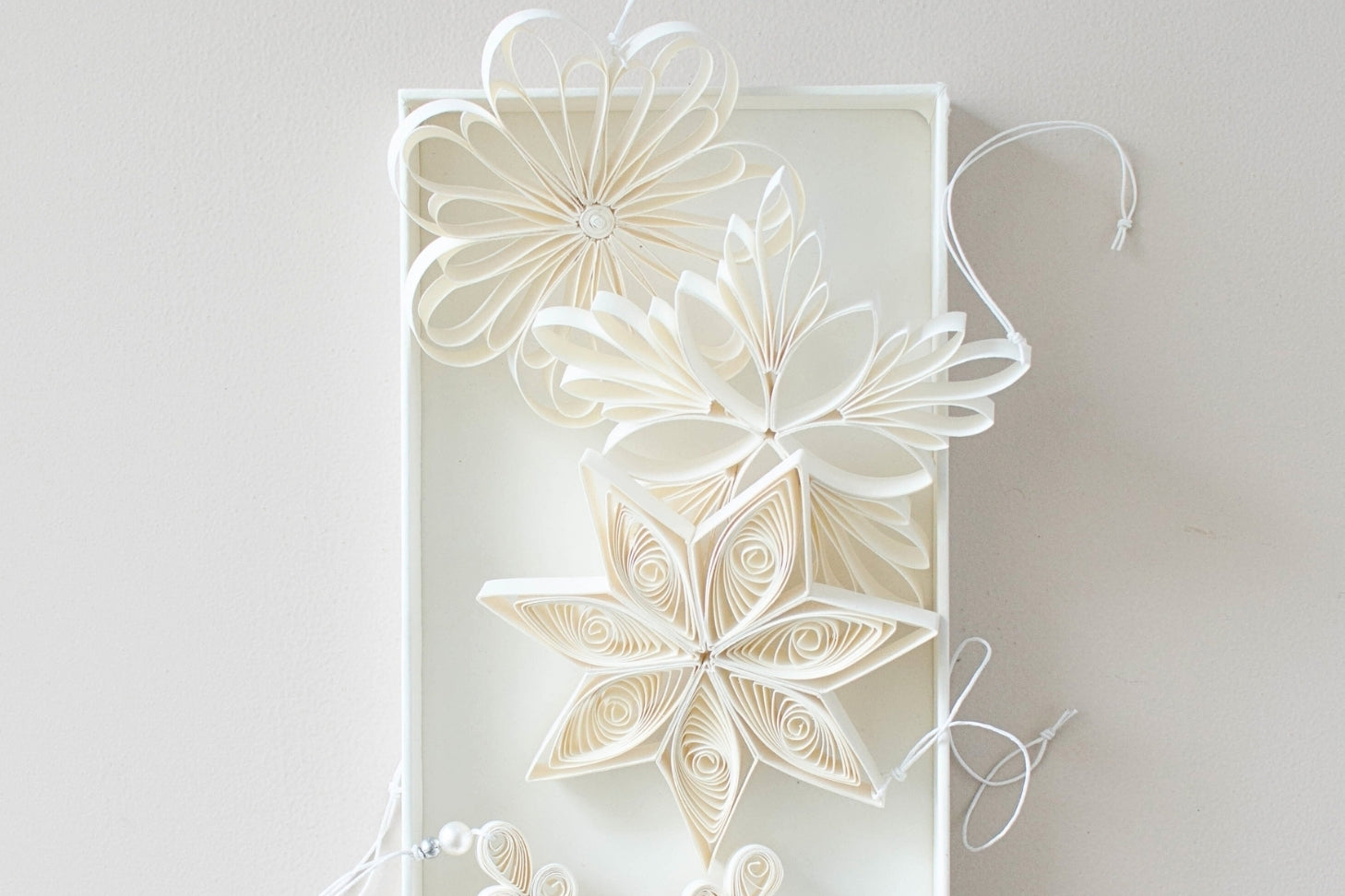 Nordic Rooms Quilling Star Trio - Off White | Flywheel | Stationery | Tasmania