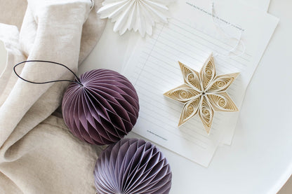 Nordic Rooms Quilling Star Trio - Off White | Flywheel | Stationery | Tasmania