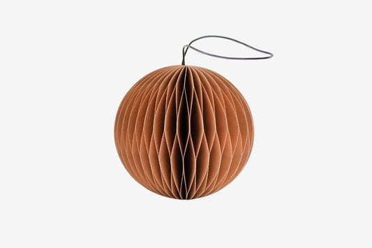 Nordic Rooms Paper Sphere Ornament - Clay | Flywheel | Stationery | Tasmania