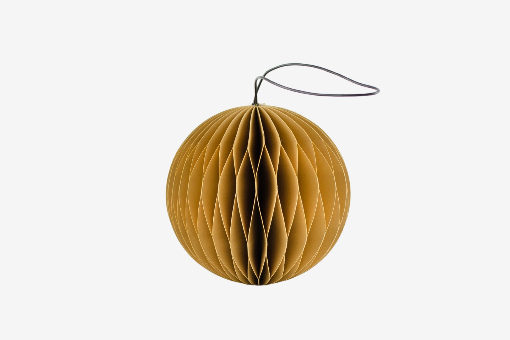 Nordic Rooms Paper Sphere Ornament - Golden Sand | Flywheel | Stationery | Tasmania