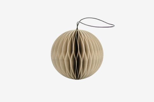 Nordic Rooms Paper Sphere Ornament - Linen | Flywheel | Stationery | Tasmania