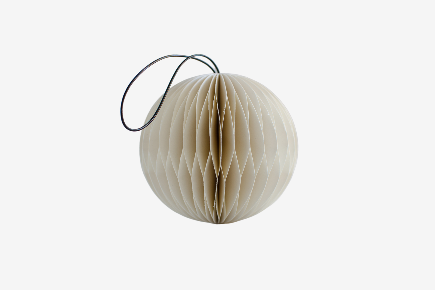 Nordic Rooms Paper Sphere Ornament - Off White | Flywheel | Stationery | Tasmania