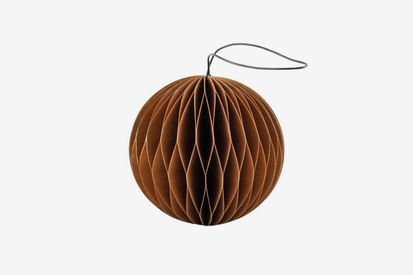 Nordic Rooms Paper Sphere Ornament - Rust | Flywheel | Stationery | Tasmania