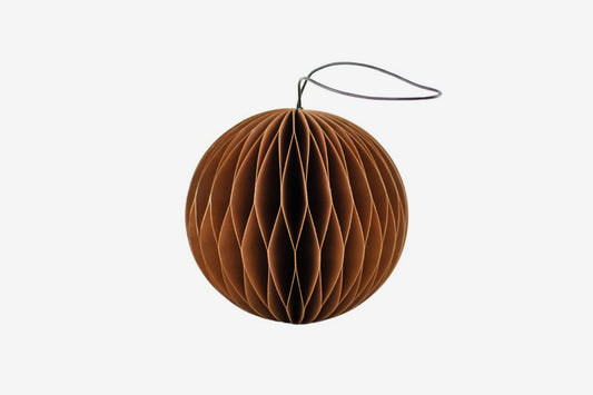 Nordic Rooms Paper Sphere Ornament - Rust | Flywheel | Stationery | Tasmania