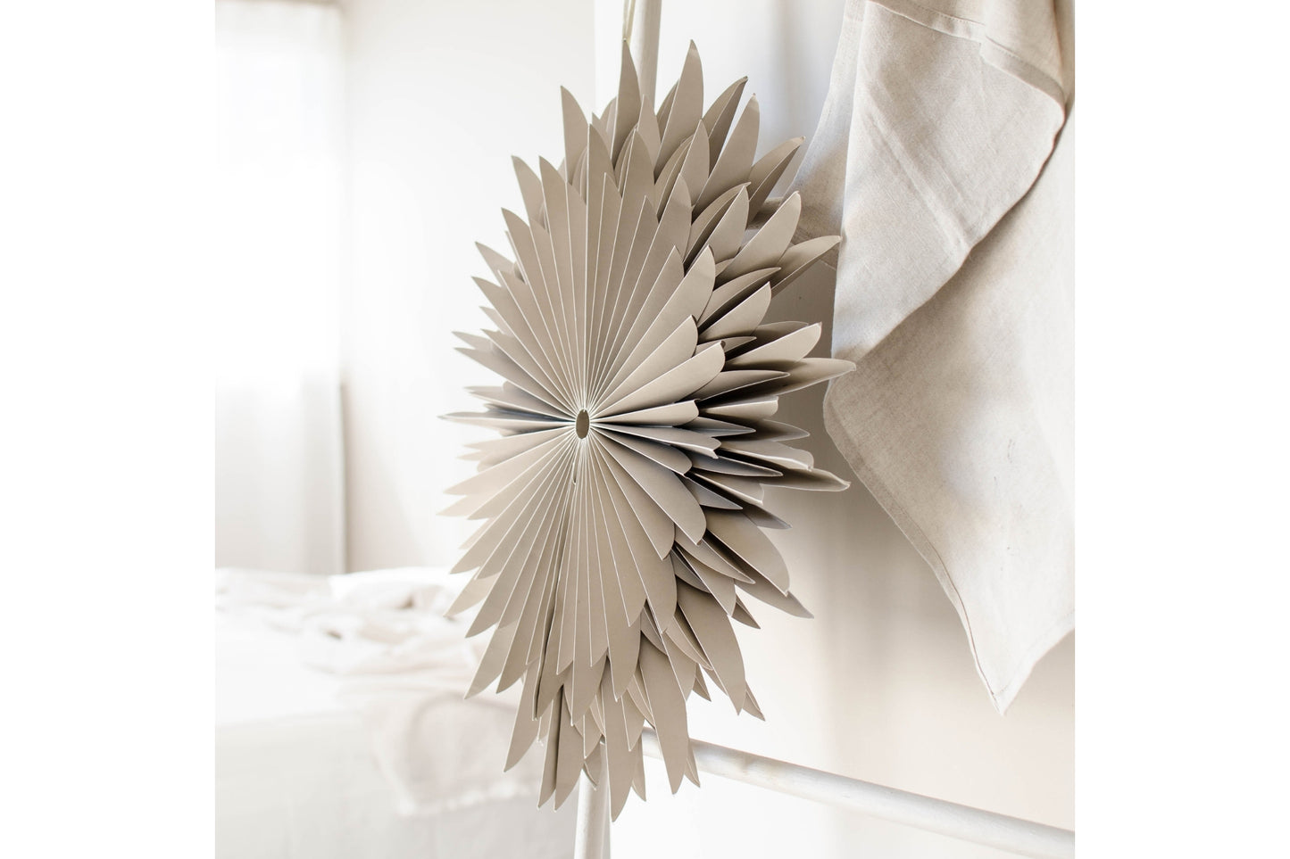 Nordic Rooms Window & Wall Hanging Star Ornament 50cm - Linen | Flywheel | Stationery | Tasmania