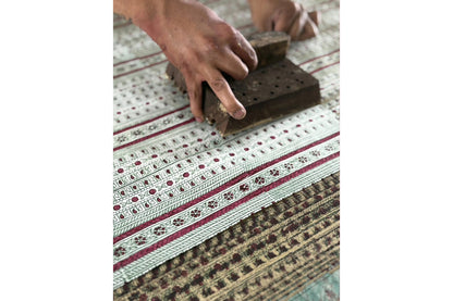 Paper Mirchi Block Printed Gift Wrap - Benares Festive Mix Flywheel Stationery Tasmania