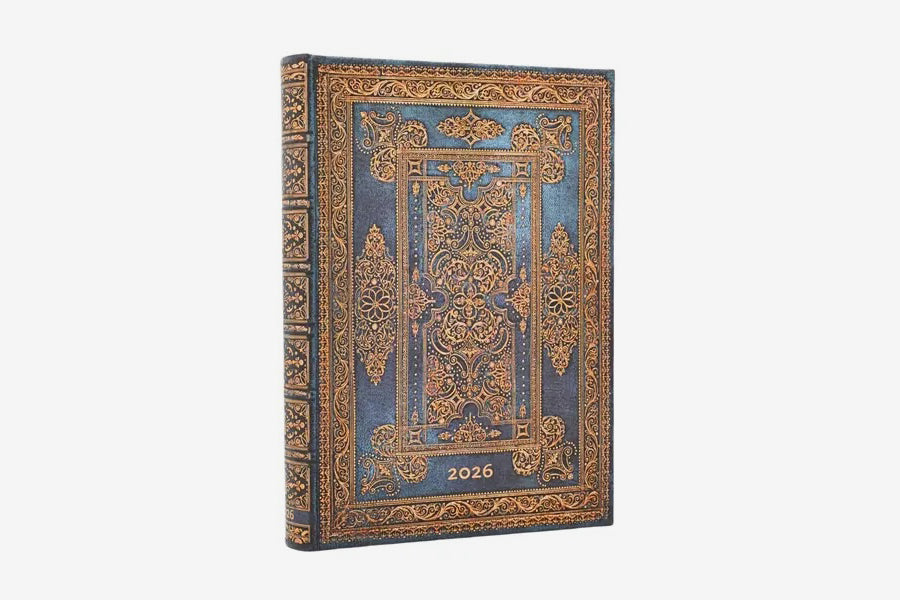 Paperblanks 2026 Midi Daily Diary - Blue Luxe | Flywheel | Stationery | Tasmania