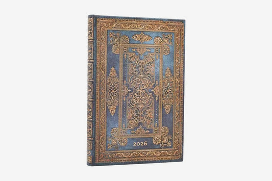 Paperblanks 2026 Mini Weekly Diary - Blue Luxe | Flywheel | Stationery | Tasmania