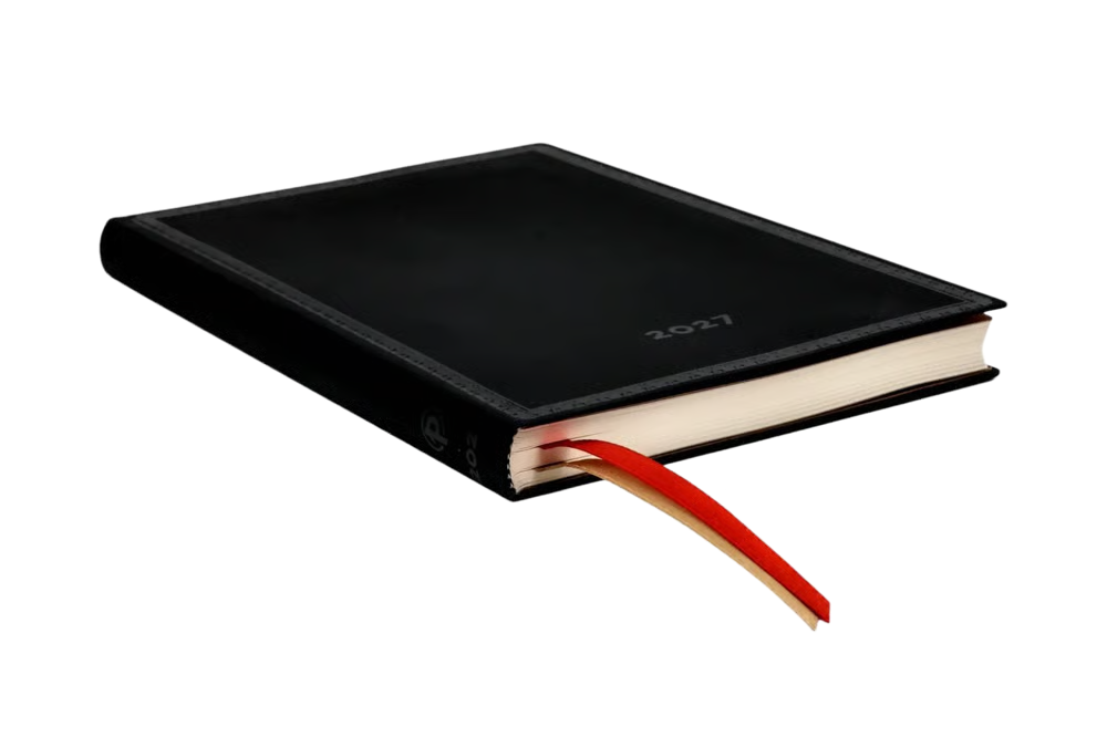 Paperblanks 2027 Midi Flexi Weekly Planner - Black Edition Bold