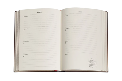 Paperblanks 2027 Midi Flexi Weekly Planner - Black Edition Bold