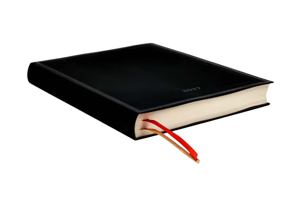 Paperblanks 2027 Ultra Flexi Daily Planner - Black Edition Bold