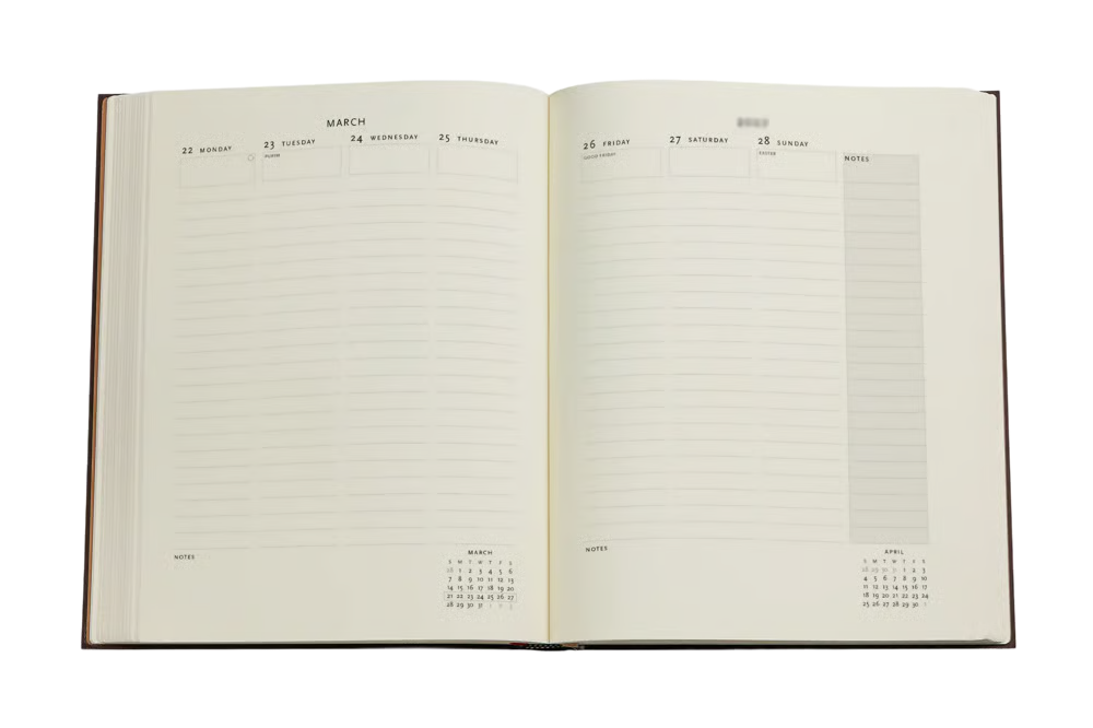 Paperblanks 2027 Ultra Flexi Vertical Weekly Planner - Mimosa