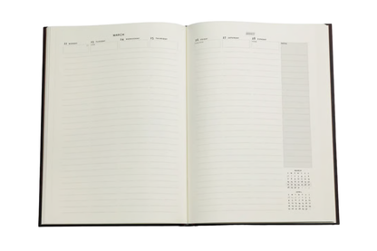 Paperblanks 2027 Grande Vertical Weekly Planner - Emerald Flower