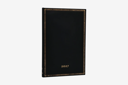 Paperblanks 2027 Maxi Weekly Planner - Black Edition
