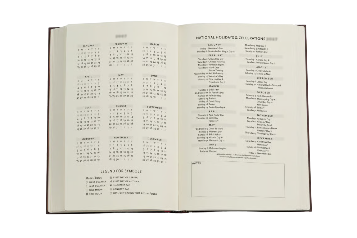 Paperblanks 2027 Maxi Weekly Planner - Black Edition