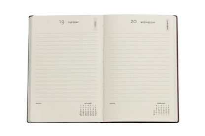 Paperblanks 2027 Mini Daily Planner - Morris Pink Honeysuckle