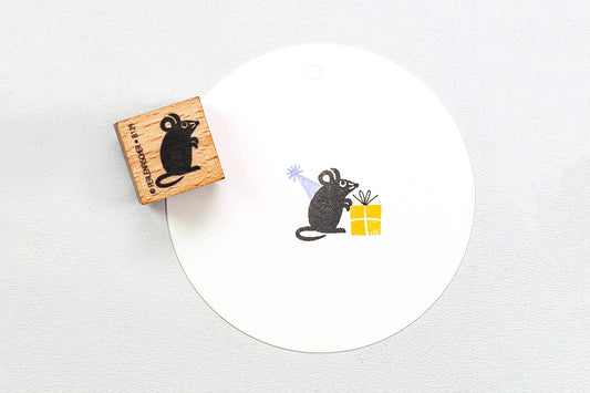 Perlenfischer Rubber Stamp - Mouse | Flywheel | Stationery | Tasmania
