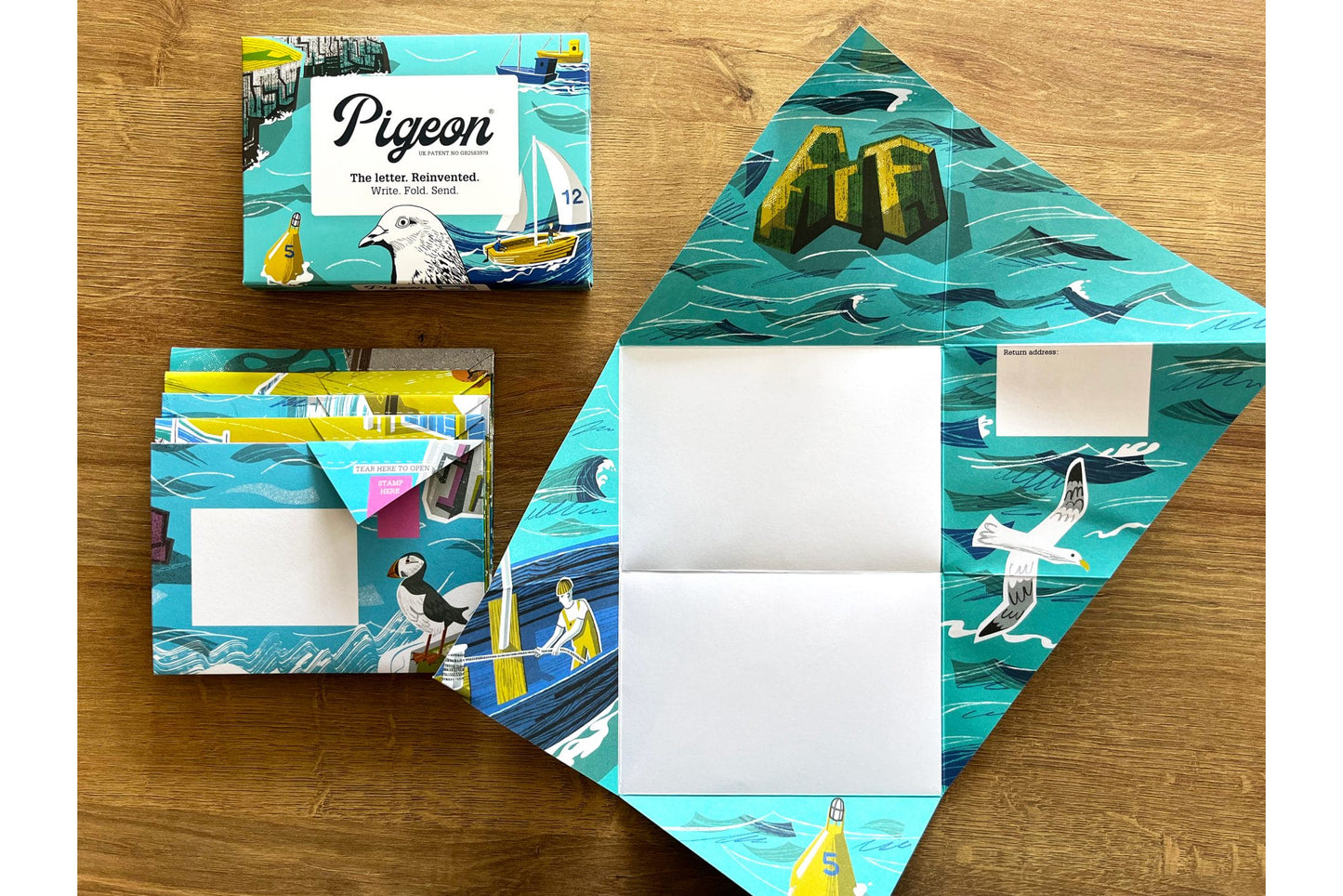 Pigeon Posted Letter Pack - Safe Harbour | Flywheel | Stationery | Tasmania