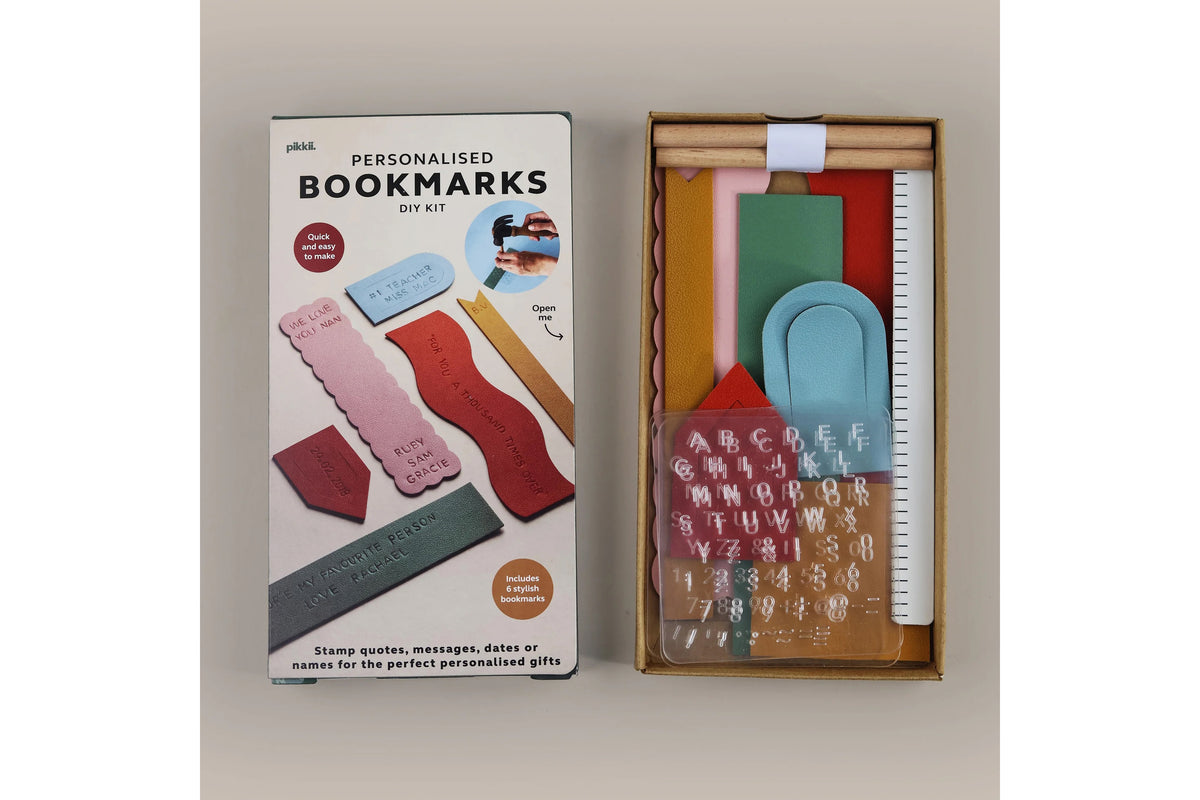 Pikkii Personalised Bookmarks DIY Kit Flywheel Stationery Tasmania