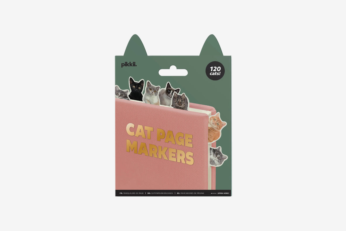 Pikkii Page Markers - Cat Flywheel Stationery Tasmania